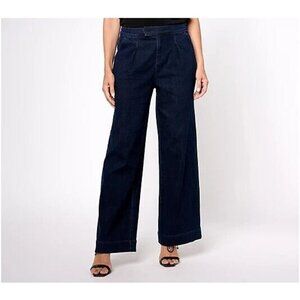 Studio Park x Leah Williams Regular Denim Trouser Jean Dark Wash Reg 2